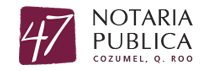 Logotipo de la Notaría Pública No. 47